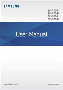 Samsung Galaxy Tab S 10.5 (Wifi) manual. Smartphone Instructions.